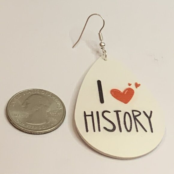 History Earring, Teacher Earring, Teacher Appreciation Gift, Educator Earring - Picture 4 of 4